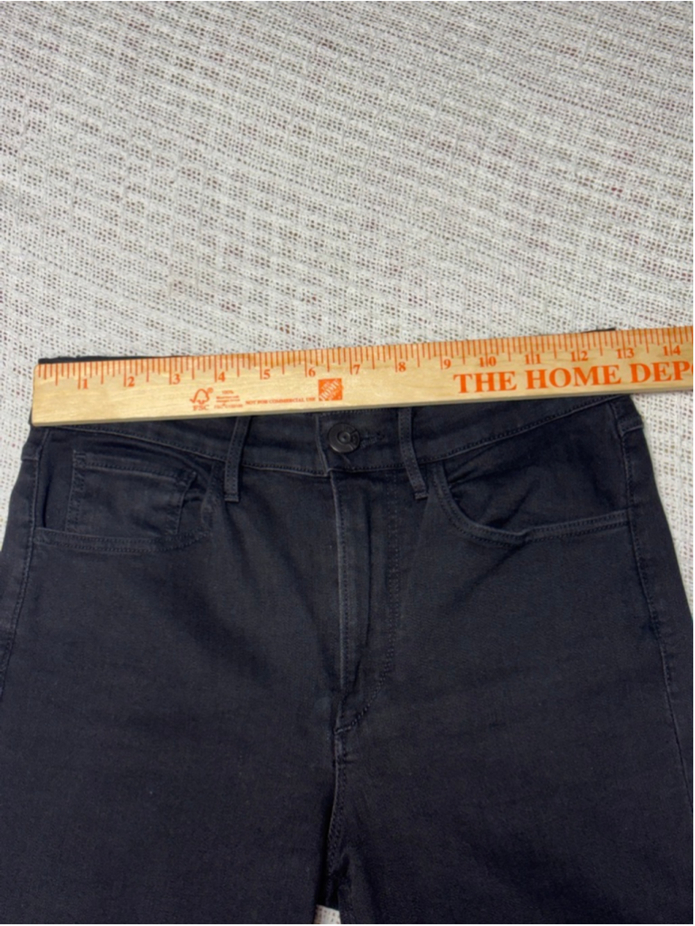 3X1 NYC Black Split Hem Bell Bottom Flare Denim Jeans Size 25 GUC - Picture 7 of 11